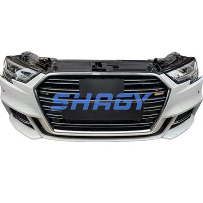 2017-2021 Audi A3 Światła mgłowe Pokrycie Nose Cut Ramka przednia Grills Bumper Kit Nose Cut Czarny