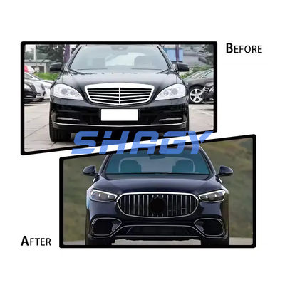 Ws63 Body Kit For Mercedes Benz W223 Class Front Bumper Grille Side Skirt Hood